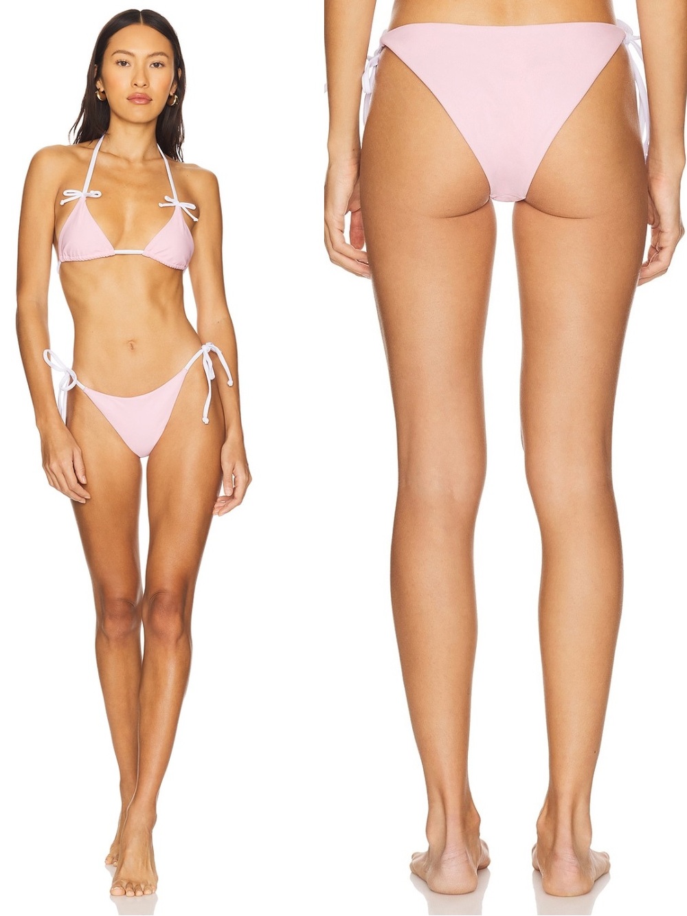 NWT More To Come x Revolve Fiorella Bikini Bottom in Pink